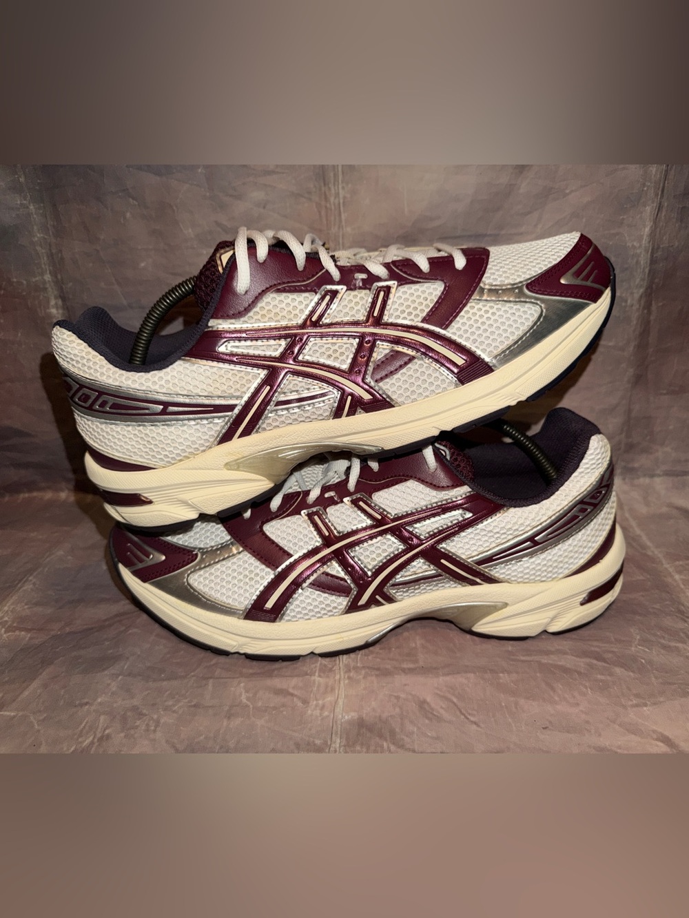 Asics Gel-1130 White Maroon Banner men’s size 13